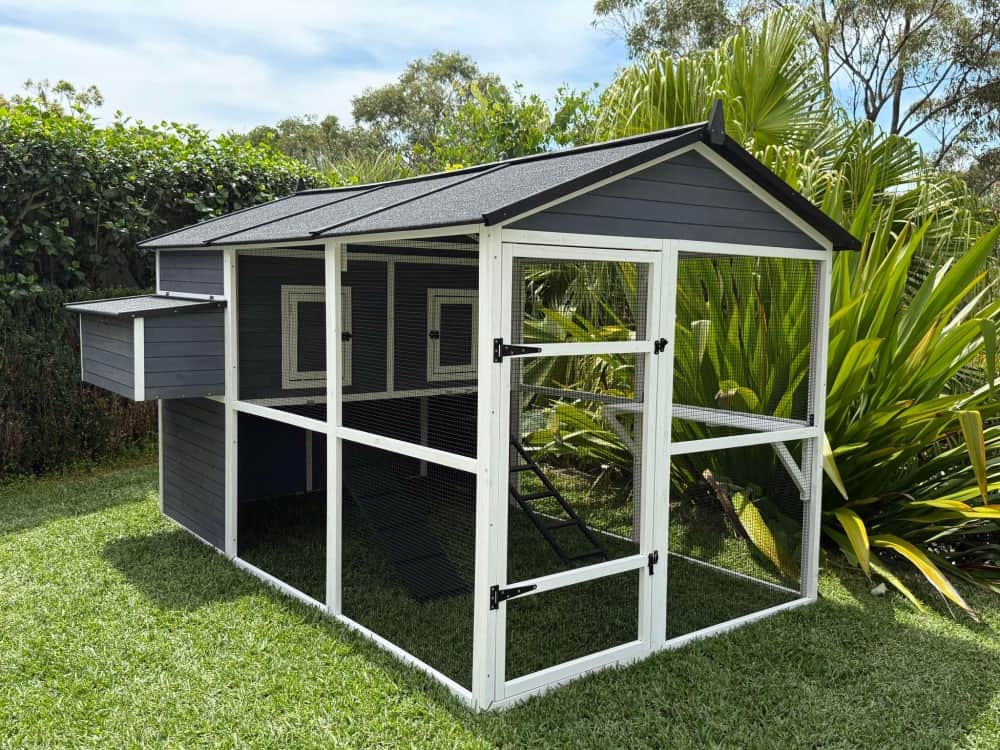 Grey Castle Cat Enclosure